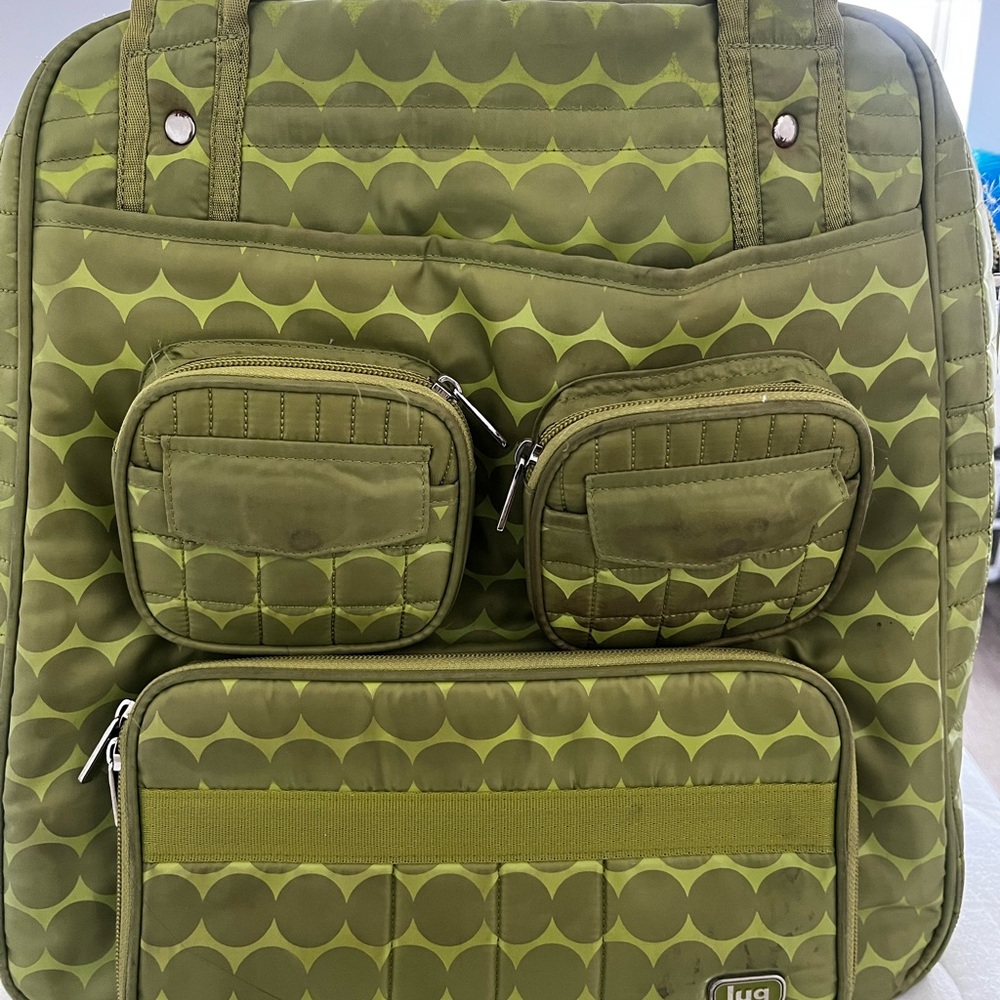 Lug Puddle Jumper Quilted Nylon Carry On Overnight Travel Tote Bag